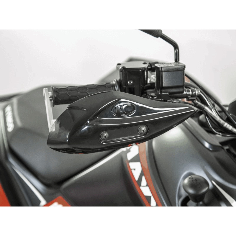 Protège-mains AVS Kit Déco Alu/Plastic Noir & Vert - Partie Cycle Vélo Sur La Bécanerie