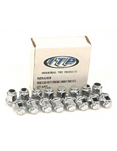 Kit écrou ITP conique chromé 10x1,25 - Boite de 16