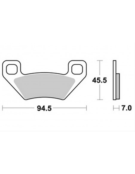 JEU DE PLAQUETTES DE FREIN